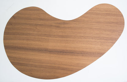 Handmade Walnut Kidney Bean Side Table - Mid-Century Modern Table