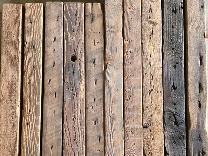 Reclaimed Barn Wood Deep Floating Shelves | 3" Barn Beam | Amish Handcrafted | Set of 2| Low Profile Brackets