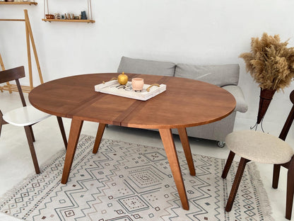 Transformer table 6 in 1, sliding table,round-oval table,dining table, coffee table,ash table, enlarged table, guest table,adjustable height