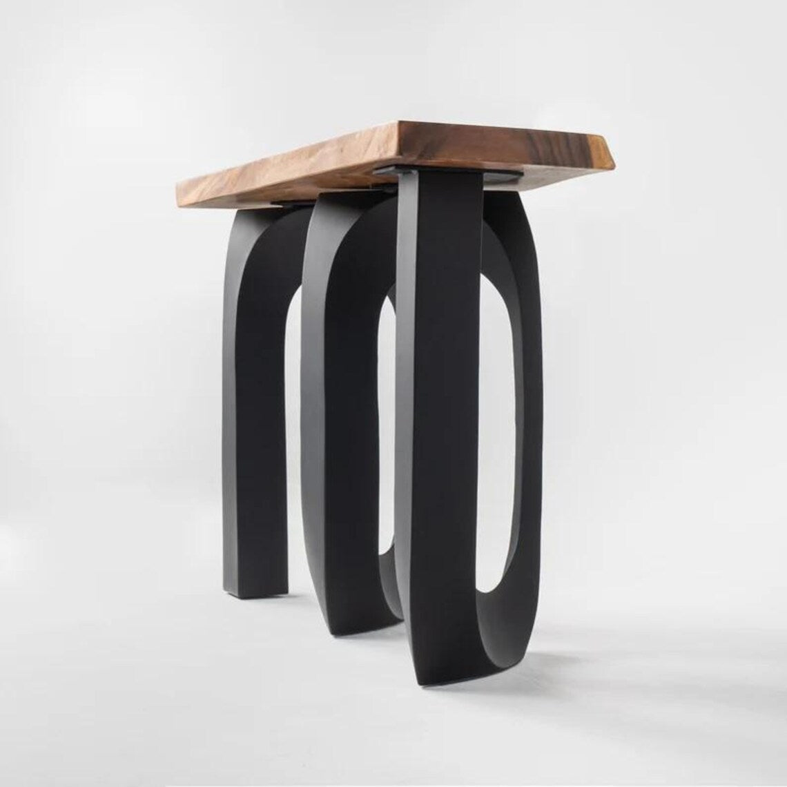 Black Metal Pedestal Table Base, 320 Cora 28" H, Furniture Legs for DIY Projects, Flowyline