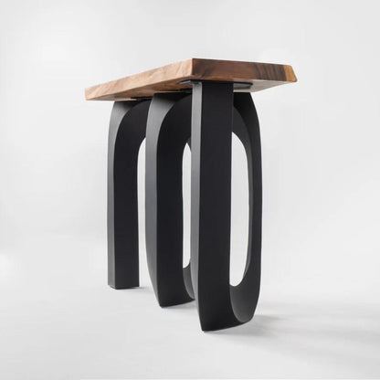 Black Metal Pedestal Table Base, 320 Cora 28" H, Furniture Legs for DIY Projects, Flowyline