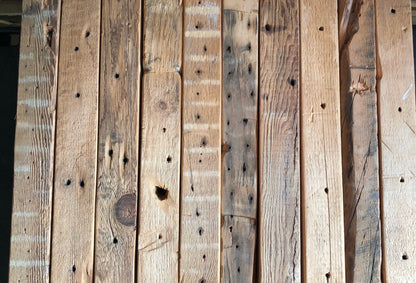 Reclaimed Barn Wood Deep Floating Shelves | 3" Barn Beam | Amish Handcrafted | Set of 2| Low Profile Brackets