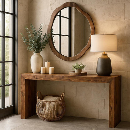 Waterfall Console Table for Entryway, Sofa, Living Room. Enhance Home Decor