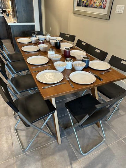 Transformation table 2in1 dining/coffee | natural solid wood | coffee table | handiwork | dining table | height adjustment transformer table