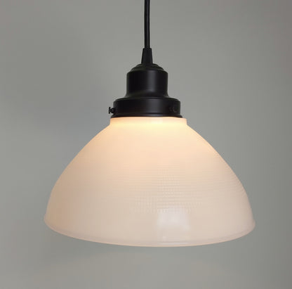 Antique PENDANT Light of Milk Glass Soft Waffle Pattern - Opal Flush Mount Ceiling Chandelier Lighting Fixture Farmhouse Kitchen Dining Room