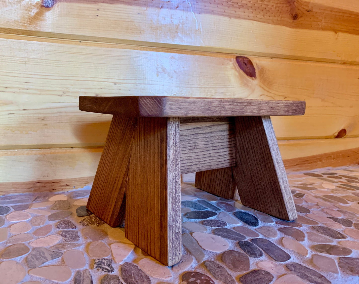 Small Handcrafted Wooden Step Stool | Minimalist Foot Stool | Little Plant Stand & Bathroom Stool