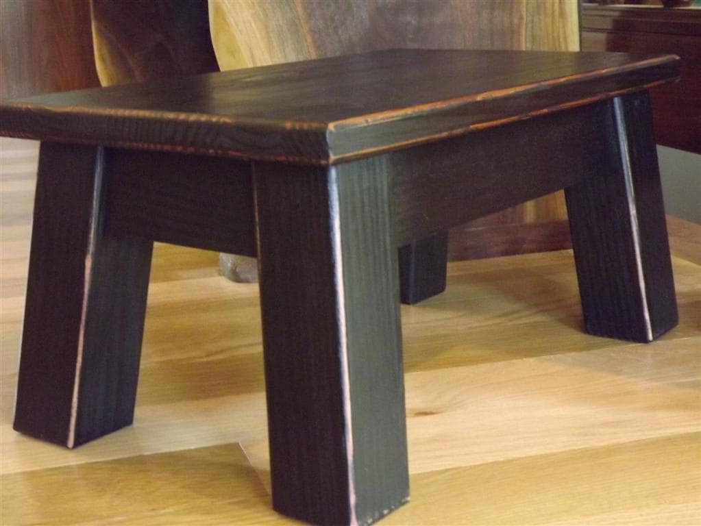 Farmhouse, wood riser, step stool, foot stool, painted furniture, 8" - 10" - 12" inches high