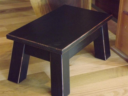 Farmhouse, wood riser, step stool, foot stool, painted furniture
