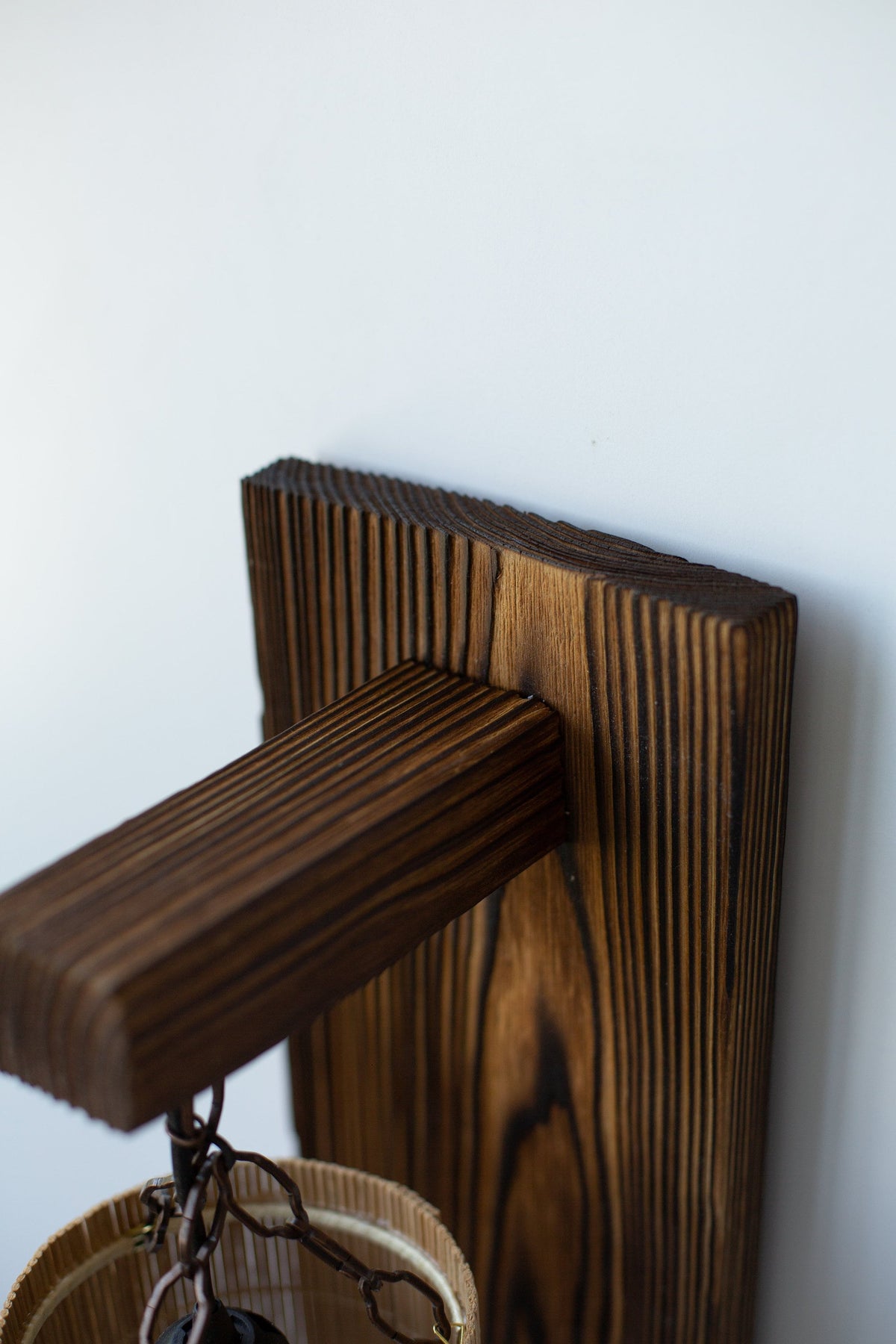 Wood Wall Sconce Plug In, Wall Lamp, Wood Bedside Wall Reading Sconce, Wall Wood Light, Bamboo Lampshade, Eco-friendly Lamp, Wall Lighting
