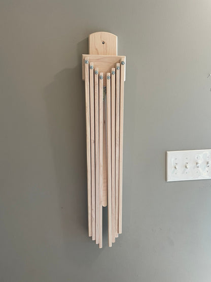 Wall Mount Clothes Drying Rack, Wooden Ladder Mount Holds 250 lbs Amish Handmade