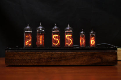 Nixie Tube Clock IN14 and IN16 on 6 lamps
