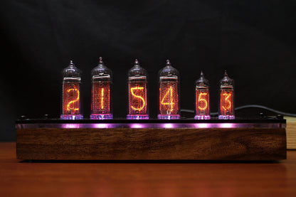 Nixie Tube Clock IN14 and IN16 on 6 lamps