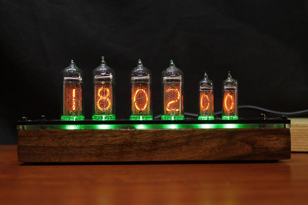 Nixie Tube Clock IN14 and IN16 on 6 lamps