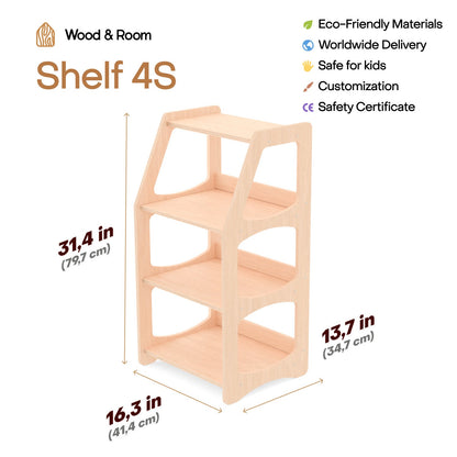 Montessori Clothing Rack & Shelf Set for Organized Toddler Nursery