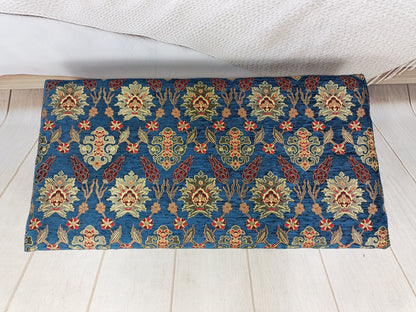 Upholstered Bench, Entryway Bench, Modern Ottoman, Handmade Furniture, Blue Fabric Bench, Piano Bench, Funky Chair, Window Seat