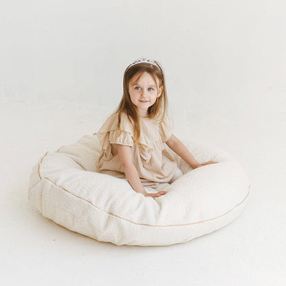 Pouf floor cushion round reading nook gifts for kids, perfect floor pillow for nursery playroom, available in different colors by minicamp