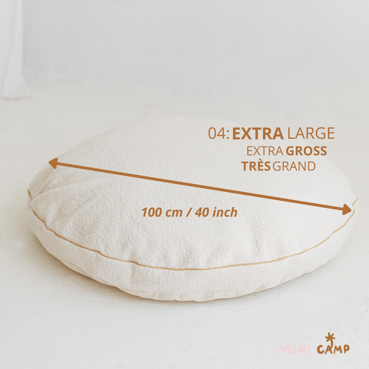 Pouf floor cushion round reading nook gifts for kids, perfect floor pillow for nursery playroom, available in different colors by minicamp