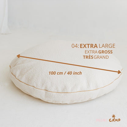 Pouf floor cushion round reading nook gifts for kids, perfect floor pillow for nursery playroom, available in different colors by minicamp