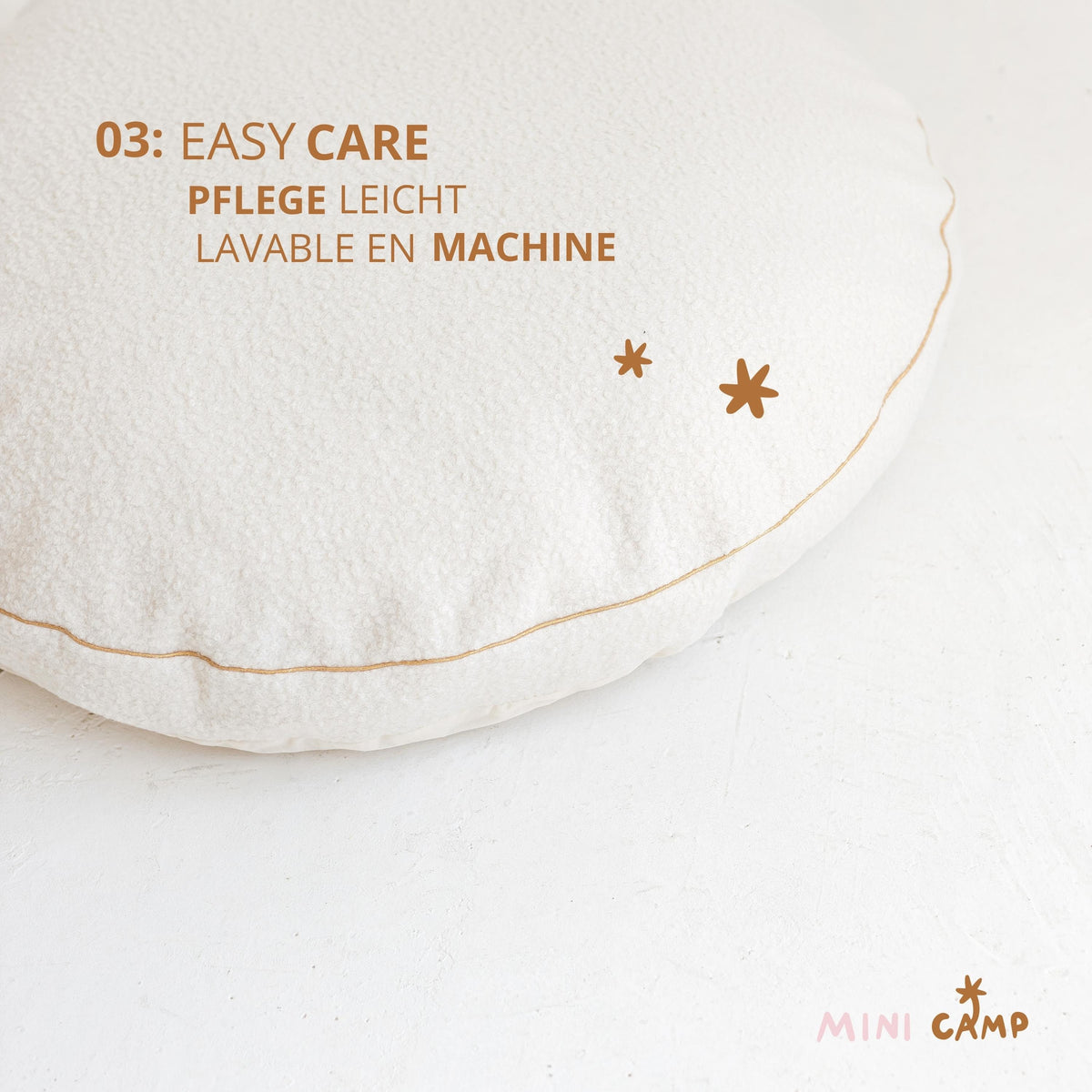 Pouf floor cushion round reading nook gifts for kids, perfect floor pillow for nursery playroom, available in different colors by minicamp