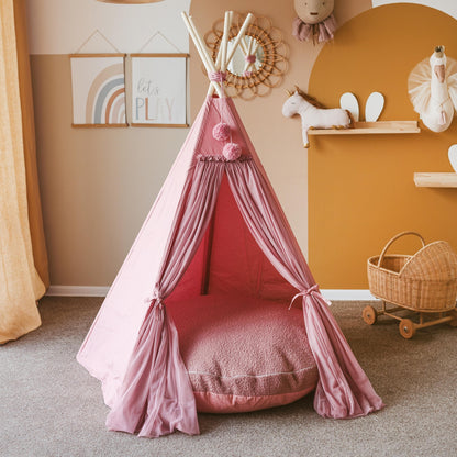 Pouf floor cushion round reading nook gifts for kids, perfect floor pillow for nursery playroom, available in different colors by minicamp