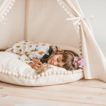 Cozy Reading Cushion, Toddler Cushion, Round Floor Pillow, Kids Reading Corner Decor, Big Cushion Playroom Pillow, Kids Birthday Gift