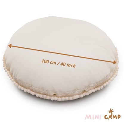 Cozy Reading Cushion, Toddler Cushion, Round Floor Pillow, Kids Reading Corner Decor, Big Cushion Playroom Pillow, Kids Birthday Gift