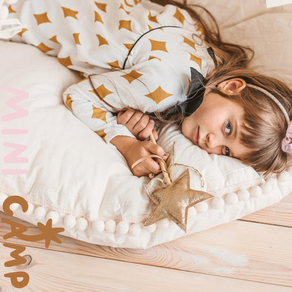 Cozy Reading Cushion, Toddler Cushion, Round Floor Pillow, Kids Reading Corner Decor, Big Cushion Playroom Pillow, Kids Birthday Gift