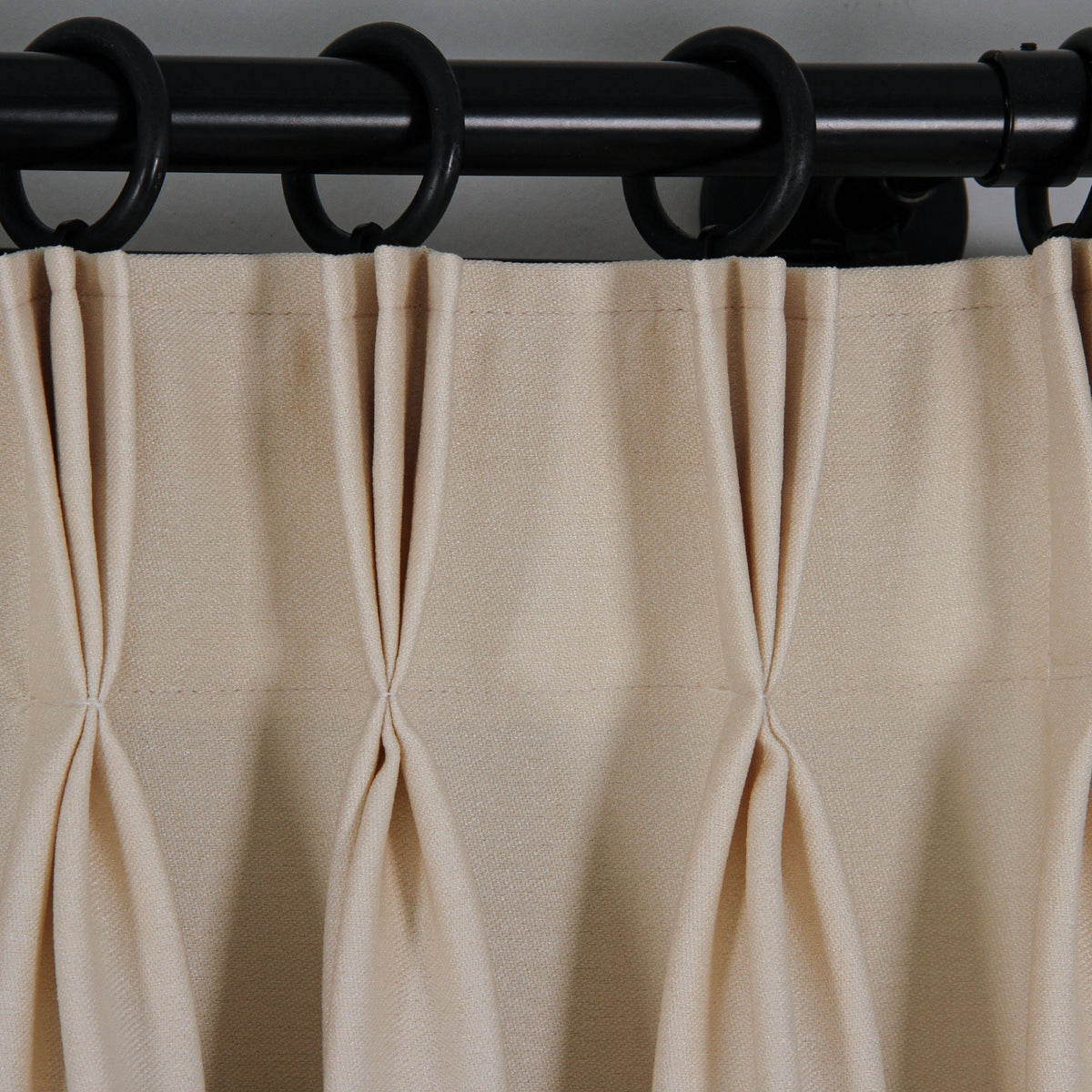 Extra Wide Linen Curtains, Triple Pinch Pleat, Light Filtering Drapes