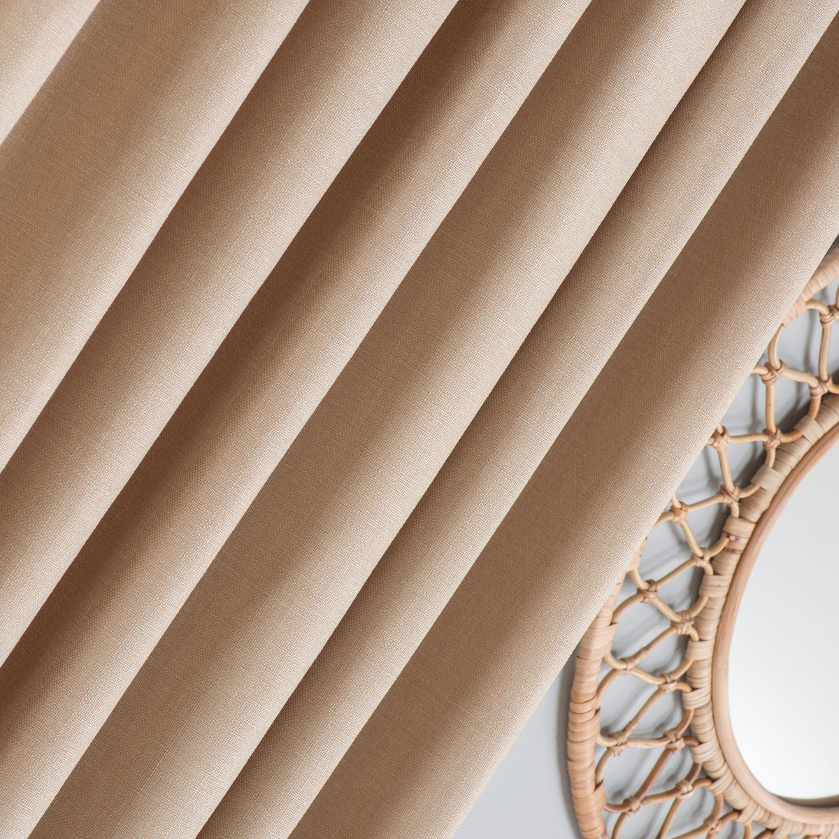 Extra Wide Linen Curtains, Triple Pinch Pleat, Light Filtering Drapes