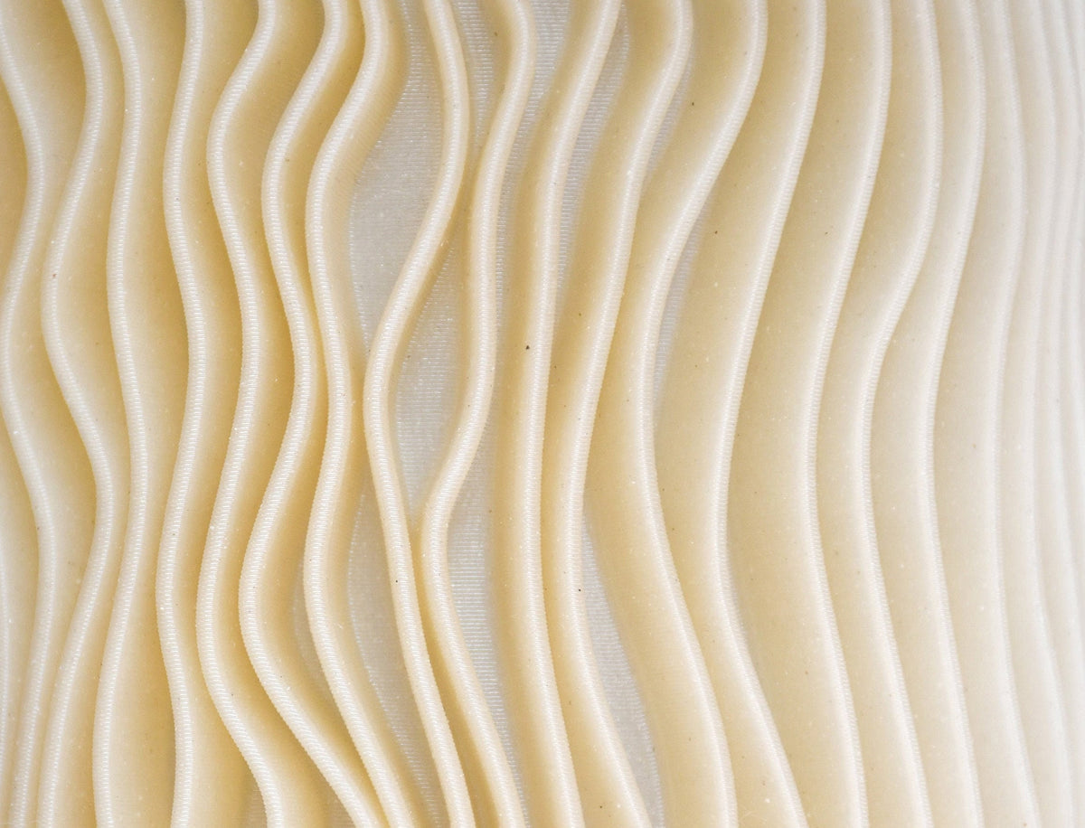 Bio Shroom Ribbed Pendant Lamp with Organic 3D-Printed Shade