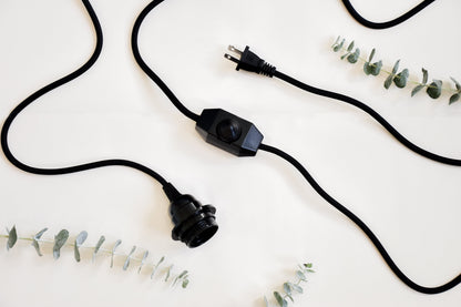 Mycota Ribbed Pendant Lamp with Organic 3D-Printed Shade