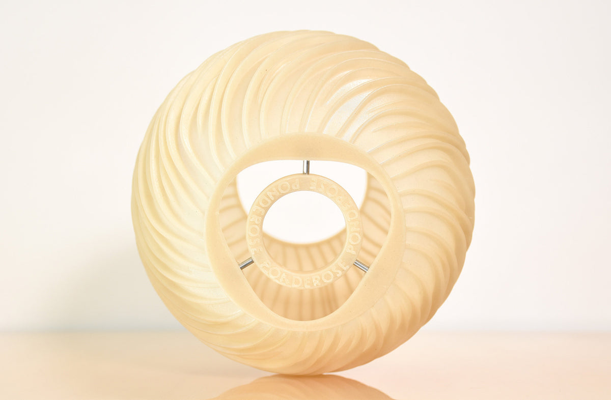 Mycota Ribbed Pendant Lamp with Organic 3D-Printed Shade