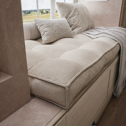 Tufted Cushion, Indoor Bench Cushion, Window Seat Cushion