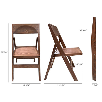 Lucas Fruitwood Folding Chair in Solid Ashwood
