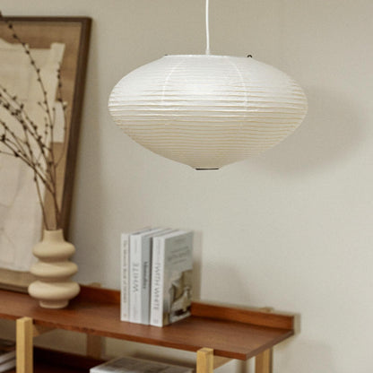 Japanese Style Saucer-Shaped Paper Lamp Shade 45cm, Paper Lantern, Paper Shades, Handmade Pendant Light Shade