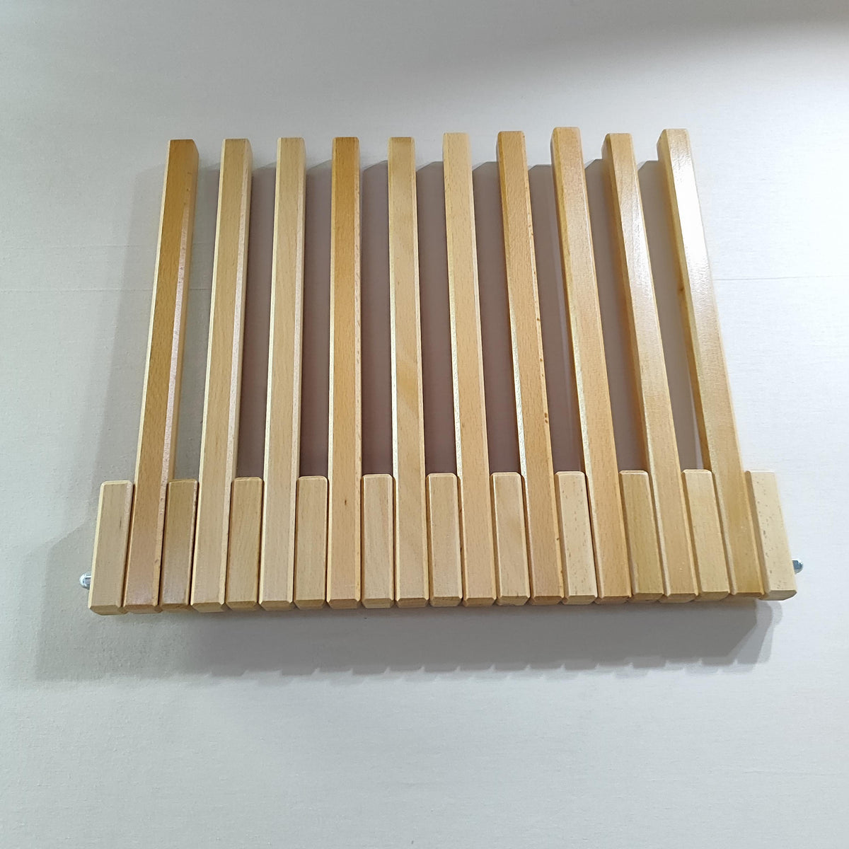 Beech Wood Wall Mounted Drying Rack: Foldable Space Saver