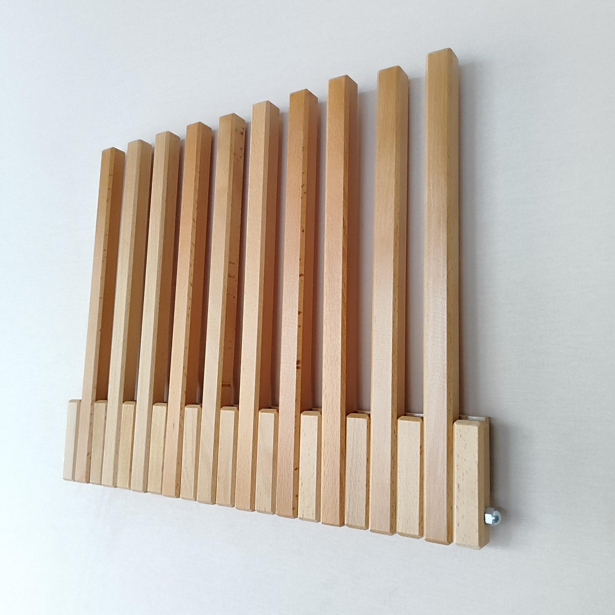 Beech Wood Wall Mounted Drying Rack: Foldable Space Saver