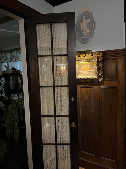 Floral Lace French Door Curtain Panel, Custom Sheer Window Curtain