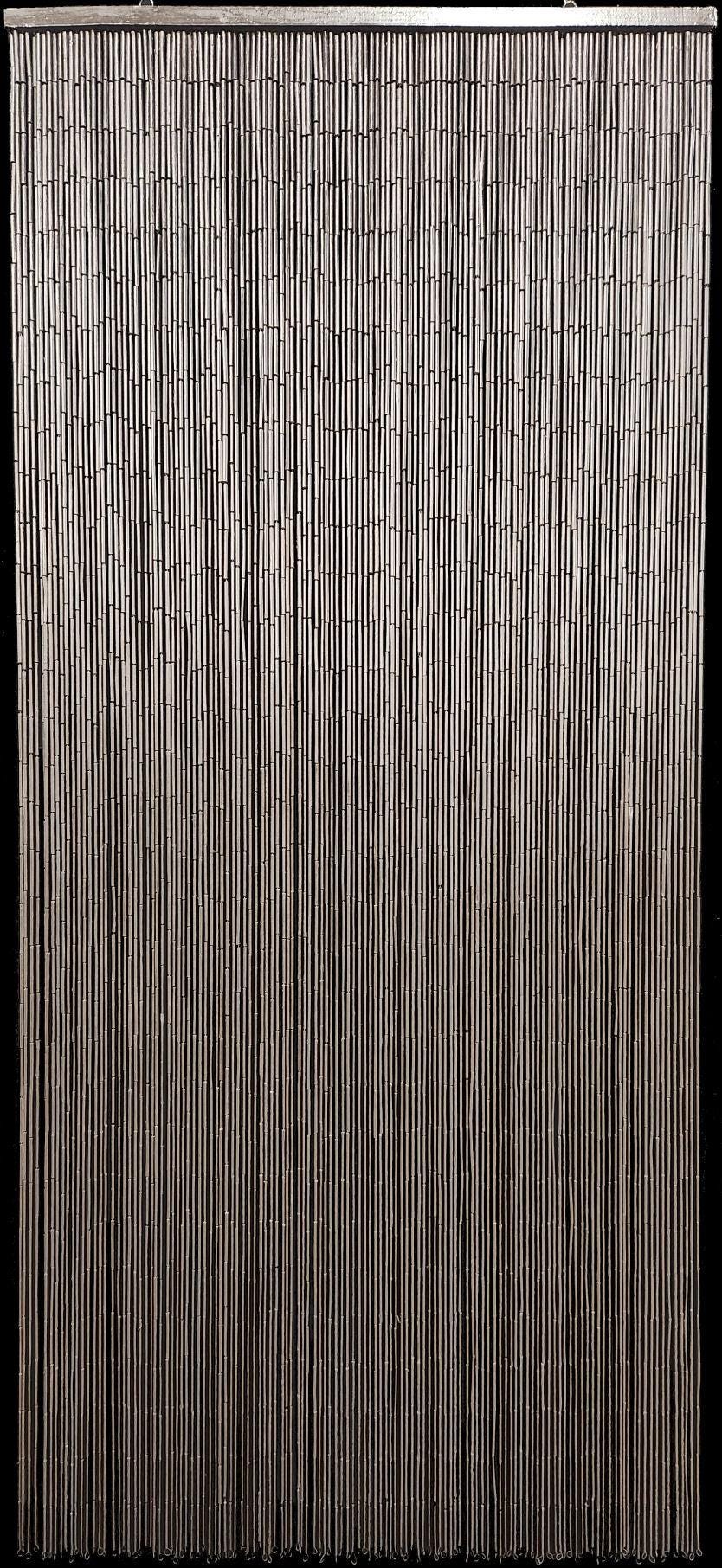Dark Brown Handmade Bamboo Beaded Curtain, Doorway & Room Divider