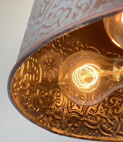 Ornate Copper Farmhouse Chandelier with Adjustable Chain