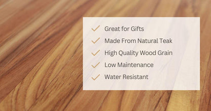 Teak Wood Stool Chair - For Shower, Bedroom, Living Room, Outdoors