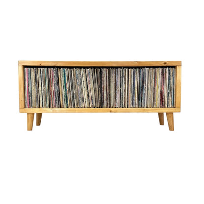 Mid Century Modern Record Cabinet: Handmade Vinyl Record Storage - Custom