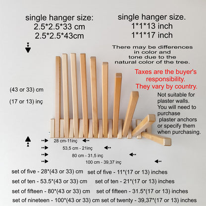 Beech Wood Wall Mounted Drying Rack: Foldable Space Saver