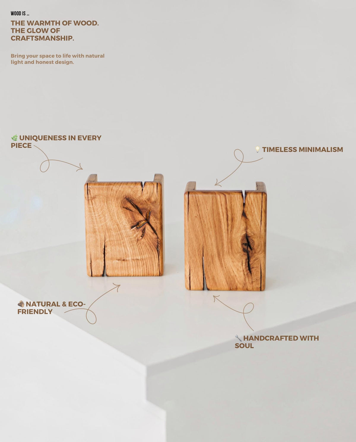 Reclaimed Wood Wall Sconce with GU10 LED, Hardwired or Plug-In