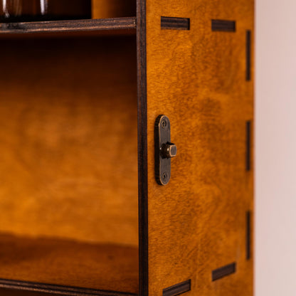 Wooden Bathroom Wall Cabinet, Wall Mounted Medicine Cabinet, Rustic Bathroom Storage Cabinet,Wall Cabinet With Door,Carved Wood Wall Cabinet