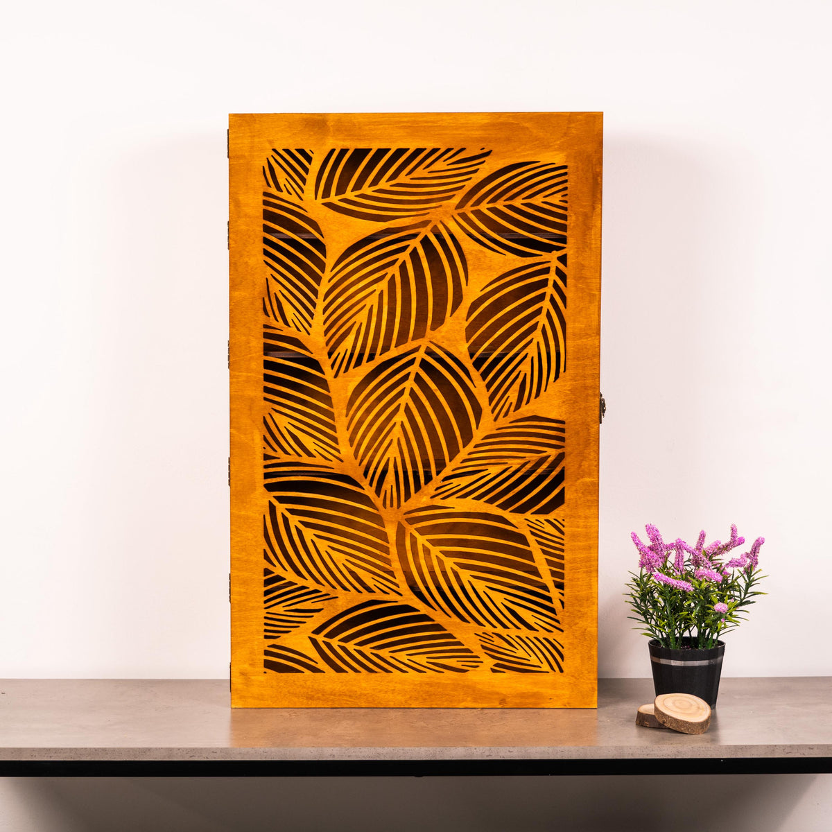 Wooden Bathroom Wall Cabinet, Wall Mounted Medicine Cabinet, Rustic Bathroom Storage Cabinet,Wall Cabinet With Door,Carved Wood Wall Cabinet