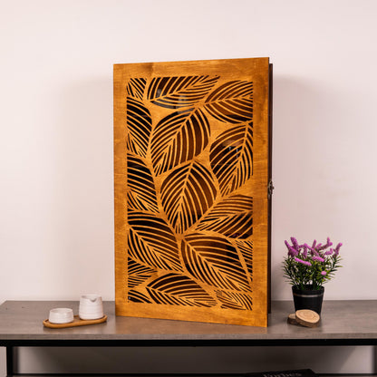 Wooden Bathroom Wall Cabinet, Wall Mounted Medicine Cabinet, Rustic Bathroom Storage Cabinet,Wall Cabinet With Door,Carved Wood Wall Cabinet