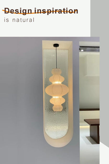 Five-Layer Cloud Washi Paper Pendant Light, Japanese Hanging Lamp