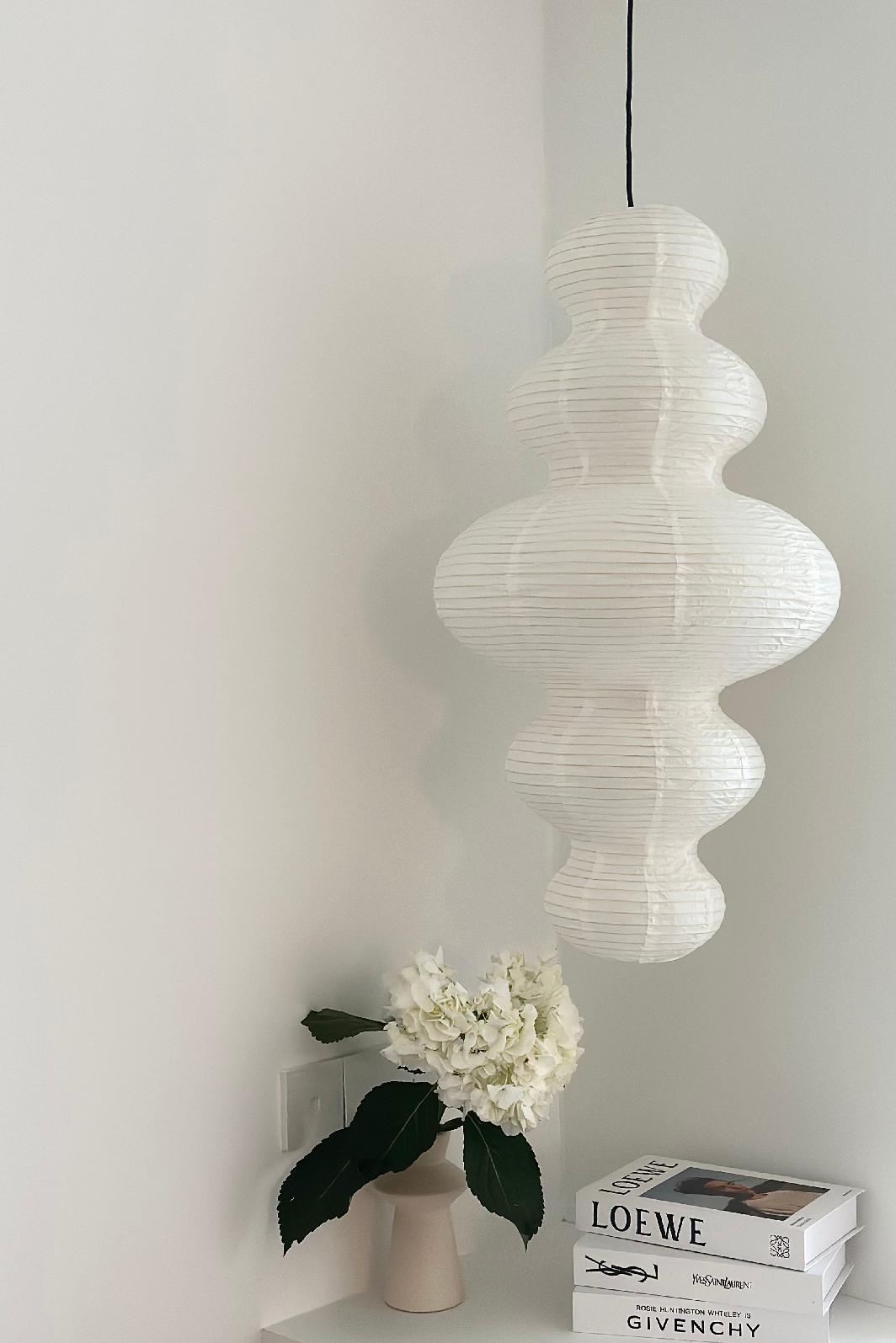 Five-Layer Cloud Washi Paper Pendant Light, Japanese Hanging Lamp