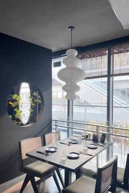 Five-Layer Cloud Washi Paper Pendant Light, Japanese Hanging Lamp